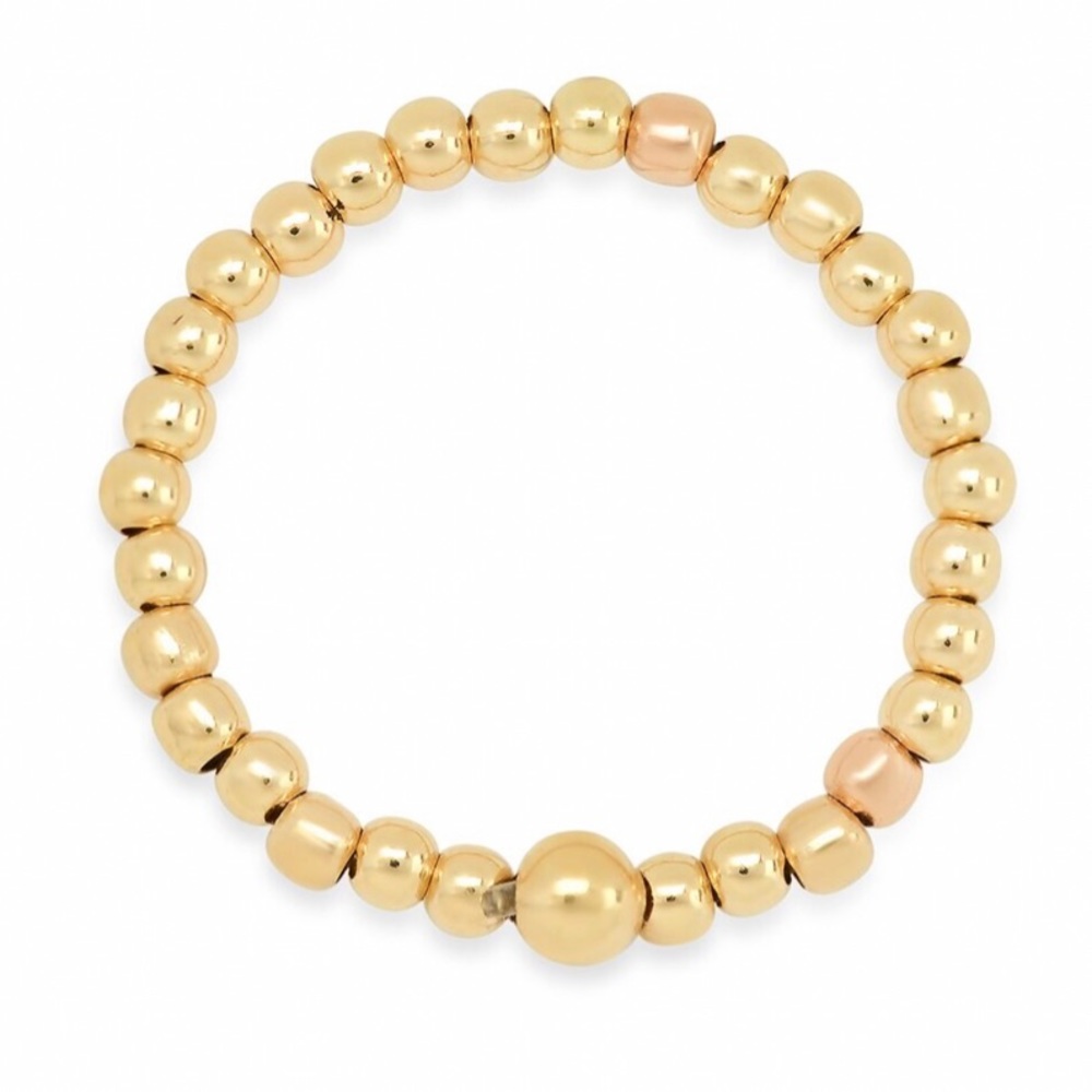Gold beaded ring